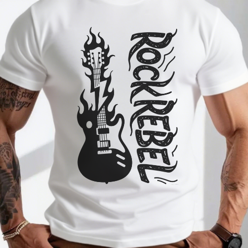 Blazing Strings: Rock Rebel T-Shirt - Image 2