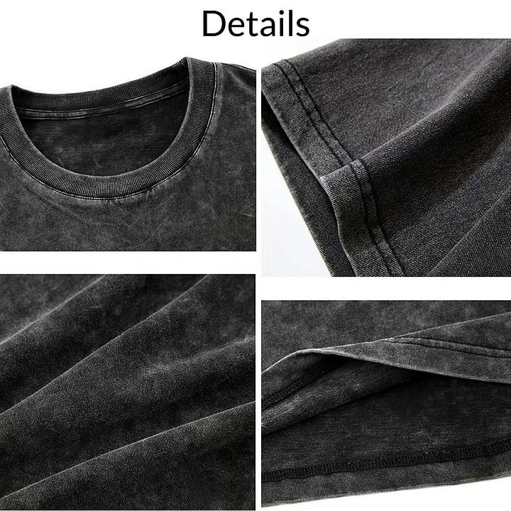 Cool Convertible Cat Washed T-shirt - Image 6