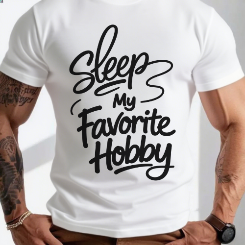 Sleep My Favorite Hobby T-Shirt - Image 2